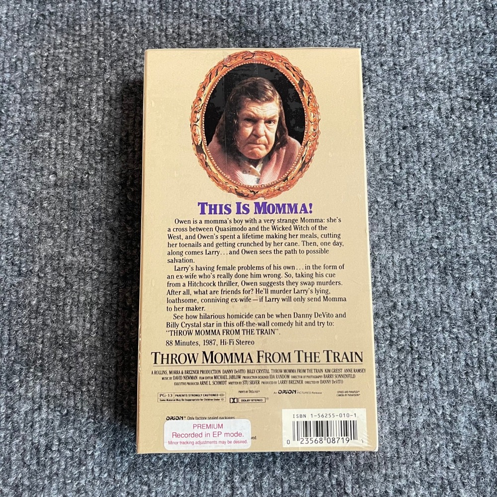 Throw Momma from the Train VHS 1987 Danny DeVito Billy Crystal Orion Sealed - Picture 3 of 7